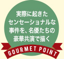 実際に起きたセンセーショナルな事件を、名優たちの豪華共演で描く